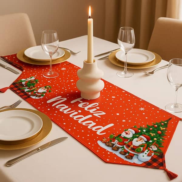 Mantel Caminero 1.8x.4 cm + Porta Vela